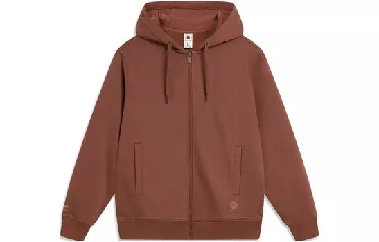 Толстовка LiNing Sports Life Collection унисекс, цвет молочный кофе, коричневый