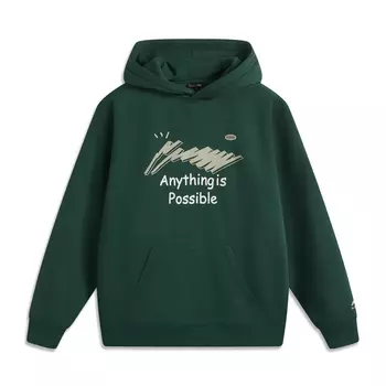 Толстовка LiNing Sports Life Collection унисекс, готический зеленый