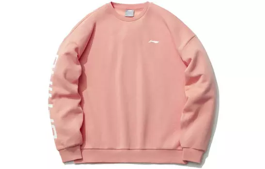 Толстовка LiNing унисекс разноцветная оранжево-розовая