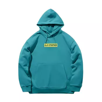 Толстовка LiNing унисекс синяя рубашка Cloud Green