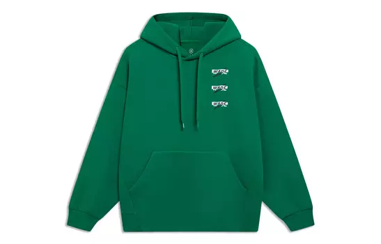 Толстовка LiNing унисекс, сосново-зеленая