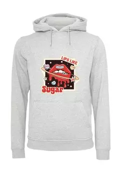 Толстовка LIPS LIKE SUGAR RETRO FASHION VALENTINSTAG - Hoodie F4NT4STIC, серый