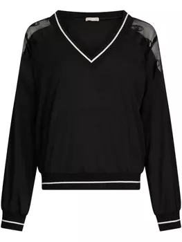 Толстовка LIU JO с V-образным вырезом, черный