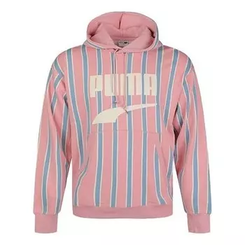 Толстовка living series downtown po graphic hoody pink red Puma, красный