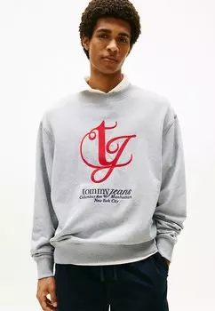 Толстовка LOGO EMBROIDERY Tommy Jeans, серый