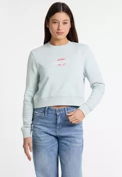 Толстовка LOGO Guess Jeans, светло-голубой