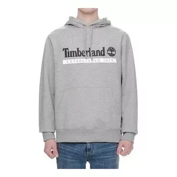 Толстовка logo hoodie 'grey' Timberland, серый