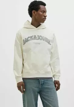 Толстовка LOGO - Hoodie Jack & Jones, бежевый