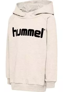 Толстовка LOGO HOODIE UNISEX Hummel, цвет egret melange