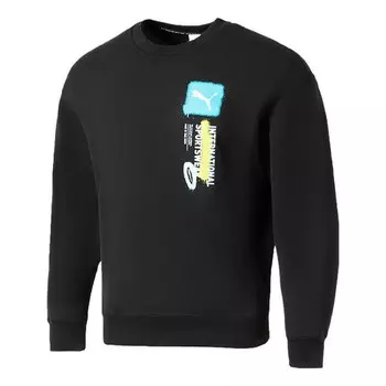 Толстовка logo international sportswear sweatshirt 'black' Puma, черный