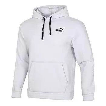Толстовка logo polar fleece hoodie 'grey' Puma, серый
