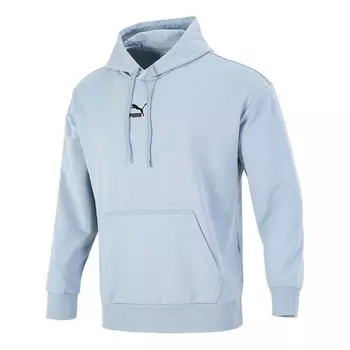 Толстовка logo printing knit sports blue Puma, синий