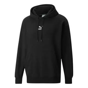 Толстовка logo printing loose black Puma, черный