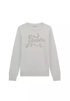 Толстовка LOGO STRASS Guess, белый
