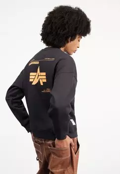 Толстовка Logo Sweater Alpha Industries, черный