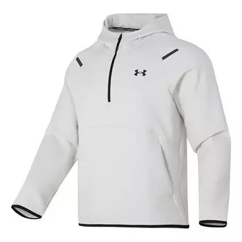 Толстовка logo unstoppable fleece zip hoodie 'white' Under Armour, белый
