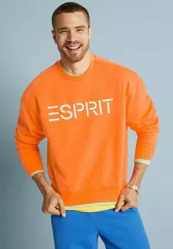 Толстовка ЛОГОТИП УНИСЕКС Esprit, кораллово-оранжевый