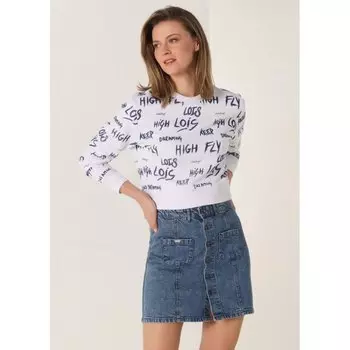 Толстовка Lois Jeans Graffiti, белый