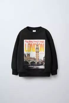 Толстовка london city ZARA, черный