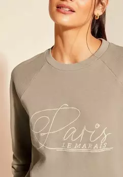 Толстовка LONG SLEEVE CREW NECK SLOGAN REGULAR FIT Friends Like These, коричневый