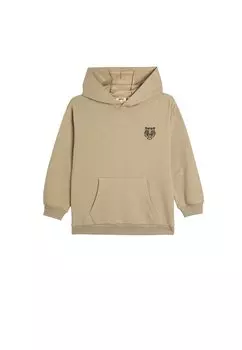 Толстовка LONG SLEEVE KANGAROO POCKET EMBROIDERED DETAIL Koton, цвет beige