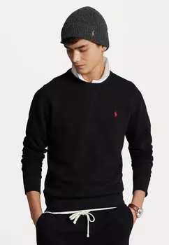 Толстовка LONG SLEEVE Polo Ralph Lauren, черная футболка-поло