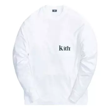 Толстовка long-sleeve quinn tee 'white' Kith, белый
