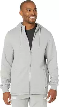 Толстовка Longs Peak Quilted Full Zip Hoodie The North Face, цвет Meld Grey White Heather