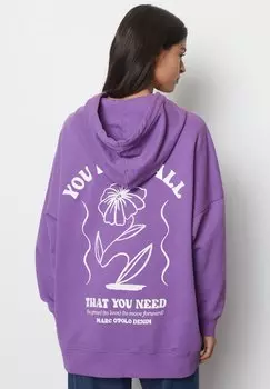 Толстовка LONGSLEEVE OVERLONG PRINT Marc O'Polo DENIM, цвет grand violet