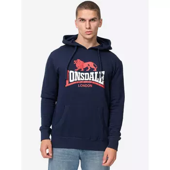 Толстовка Lonsdale, цвет navyblau/rot
