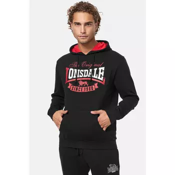 Толстовка Lonsdale, цвет schwarz/rot