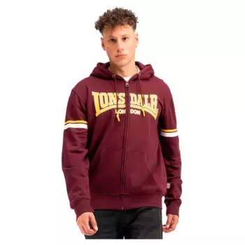 Толстовка Lonsdale Darfield full zip, красный