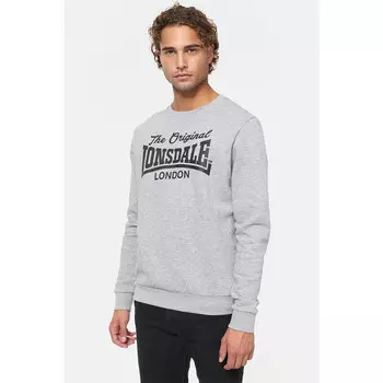 Толстовка Lonsdale, серый/черный