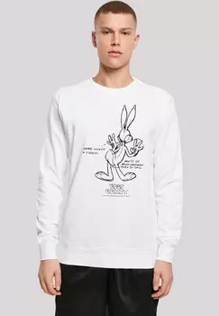 Толстовка LOONEY TUNES BUGS BUNNY WHITE BELLY F4NT4STIC, белый