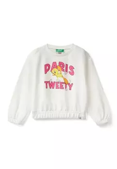 Толстовка LOONEY TUNES CREW NECK United Colors of Benetton, белый
