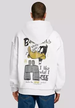 Толстовка LOONEY TUNES DAFFY DUCK BINOCULARS - Hoodie F4NT4STIC, белый