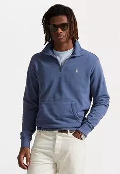 Толстовка LOOPBACK FLEECE QUARTER ZIP SWEATSHIRT Polo Ralph Lauren, синий