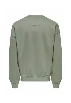 Толстовка LOOSE FIT RUNDHALS Only & Sons, зеленый