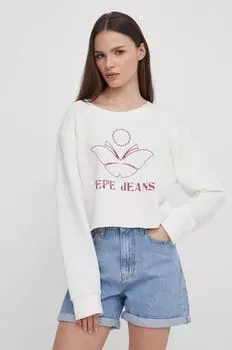 Толстовка Lorelai из хлопка Pepe Jeans, бежевый