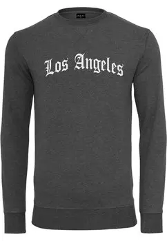 Толстовка LOS ANGELES WORDING CREWNECK Mister Tee, темно-серый