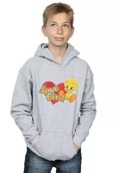 Толстовка Love Bird Tweety Pie ко Дню святого Валентина Looney Tunes, серый