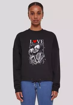 Толстовка LOVE IS ALL YOU NEED F4NT4STIC, черный