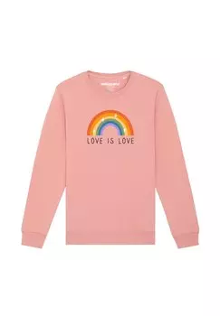 Толстовка LOVE IS LOVE watapparel, светло-розовый