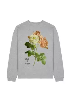 Толстовка LOVE ROSES UNISEX Mira Paris, серый