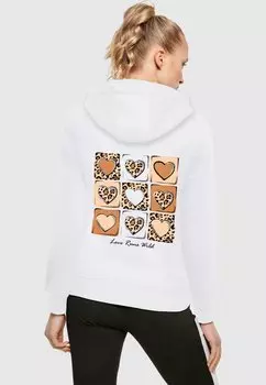 Толстовка LOVE RUNS WILD - Hoodie Merchcode, белый