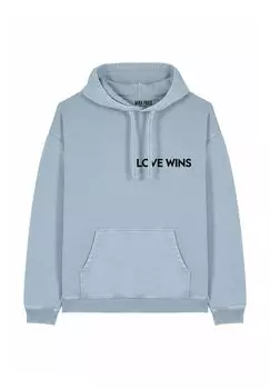 Толстовка LOVE WINS EMBROIDERY UNISEX con cappuccio Mira Paris, светло-голубой