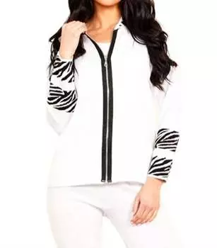 Толстовка Love Zip в белом цвете ANGEL