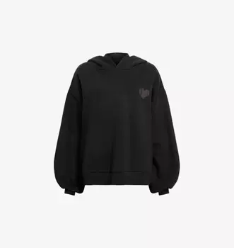 Толстовка Lover Rihan с аппликацией в виде сердца из органического хлопкового трикотажа Allsaints, черный