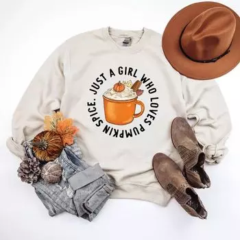 Толстовка Loves Pumpkin Spice Simply Sage Market