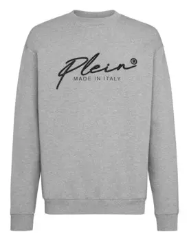 Толстовка LS Signature Philipp Plein, серый